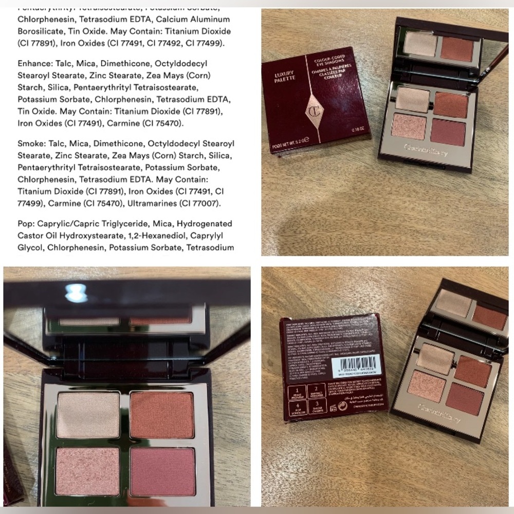 NIB Charlotte Tilbury Luxury Palette Walk OF No Shame